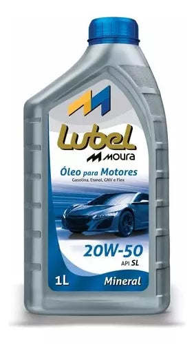 Óleo Para Motores 20w-50 Api Sl Mineral Lubel Moura 1 Litro