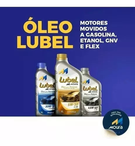 Óleo Para Motores 20w-50 Api Sl Mineral Lubel Moura 1 Litro